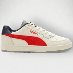 PUMA Men’s Caven 2.0 Apres Sneakers Ivory Red Navy Size 9 Shoes 399139-01
